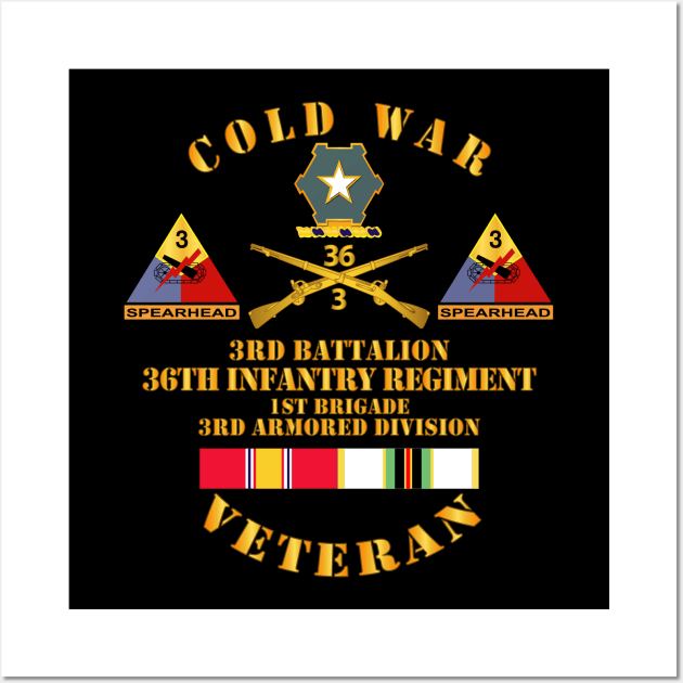 Cold War Vet w  3rd Bn - 36th Infantry - 3rd AD w COLD SVCD Wall Art by twix123844